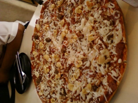 huge pizza